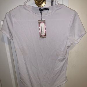 White T shirt body suit